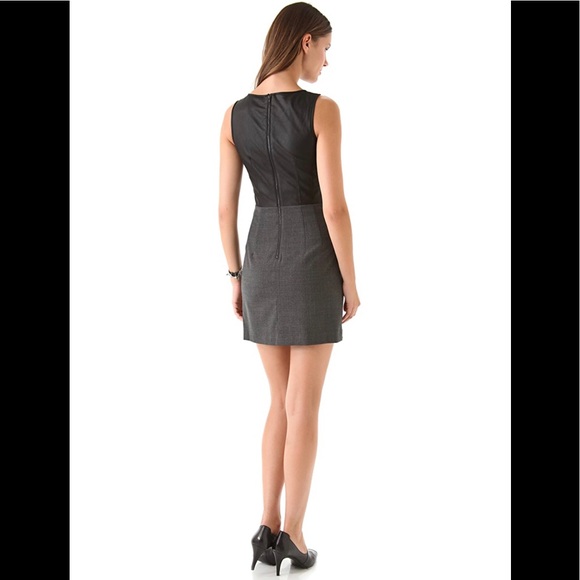 Theory ‘Tirionne C Dress with Leather Top’ - Picture 2 of 8